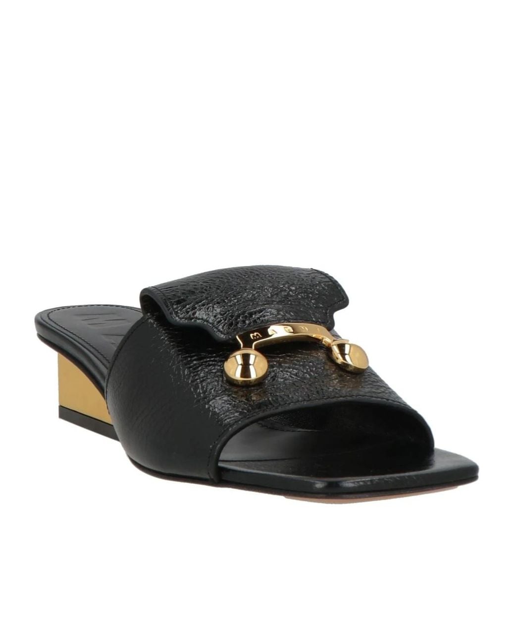 Marni Black Simple Flip-Flops