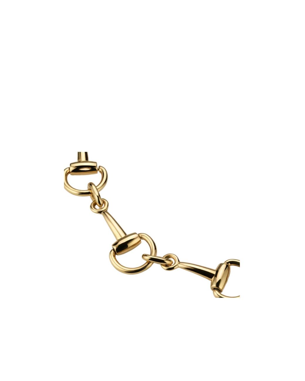 Gucci Metallic Horsebit Motif Necklace