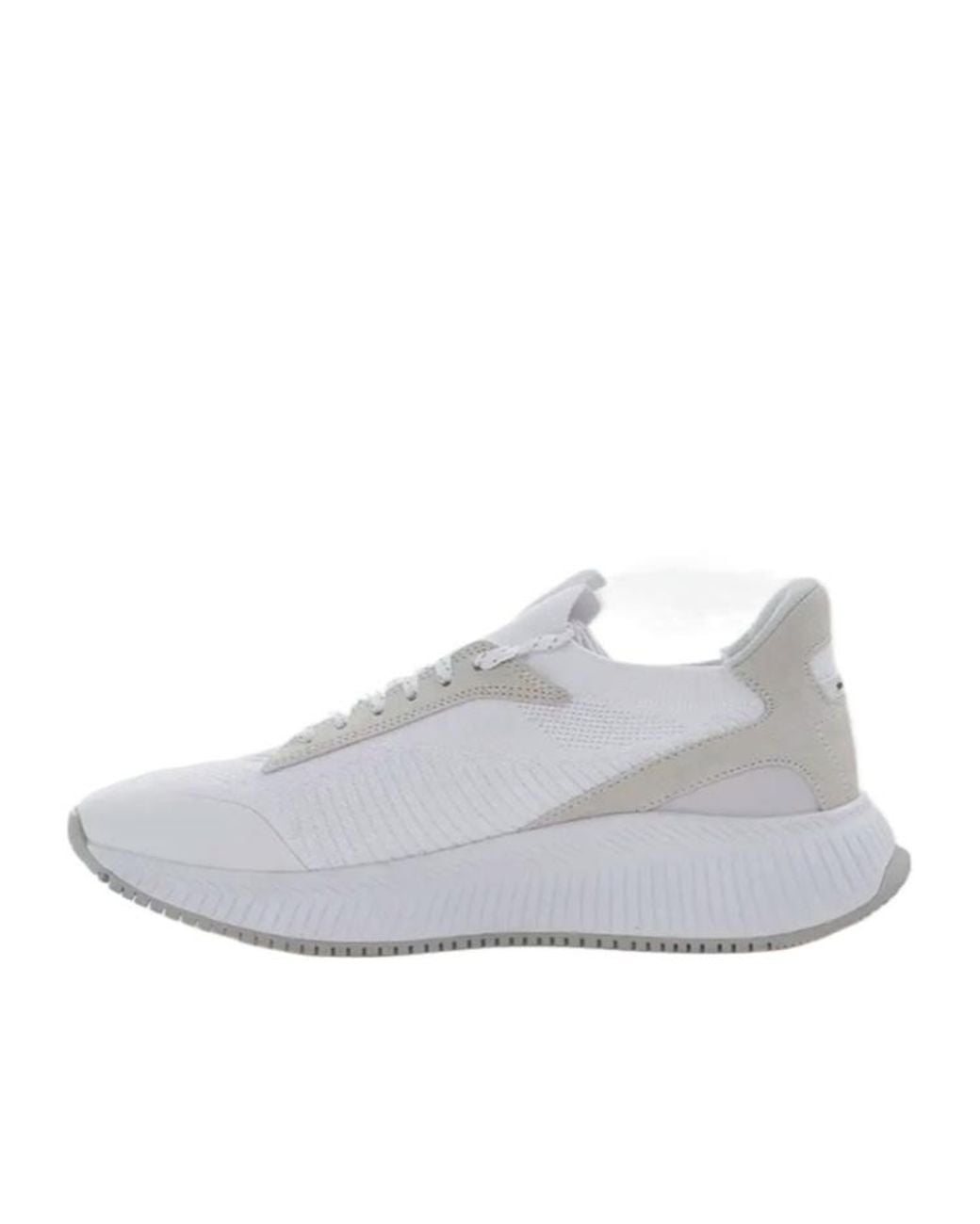 Boss White Ttnm Evo Lace-Up Sneakers for men