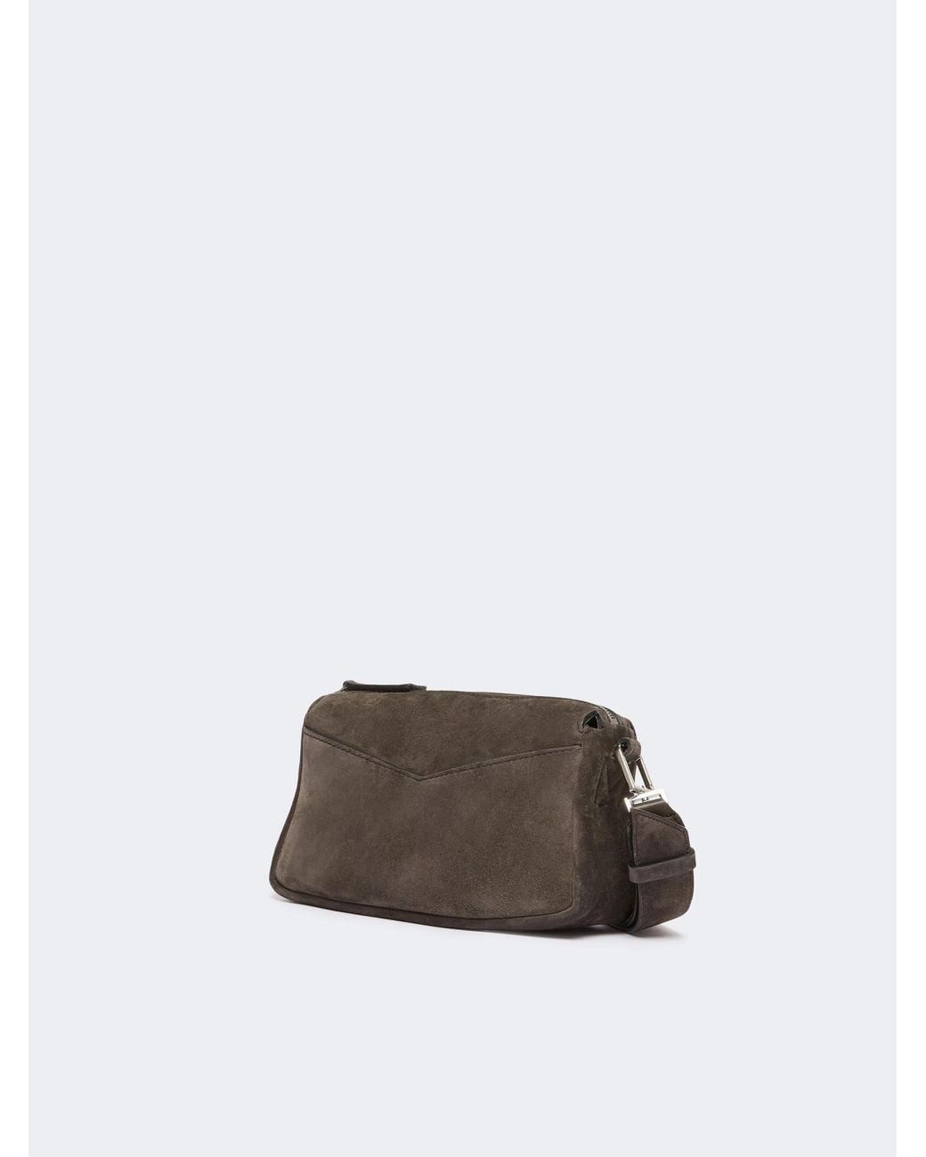 Max Mara Brown Split Leather Micro Handbag