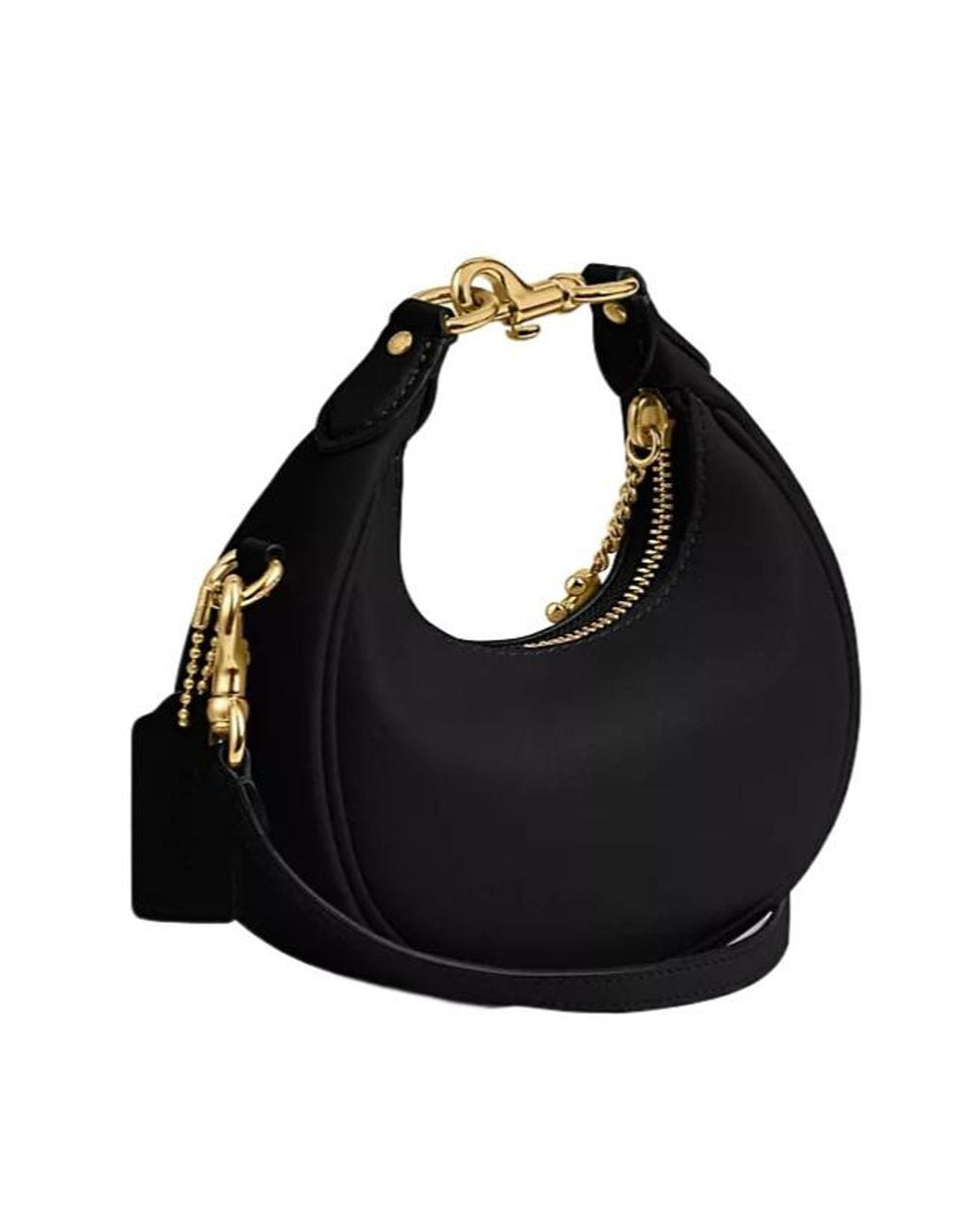 COACH Black Logo Charm Handbag