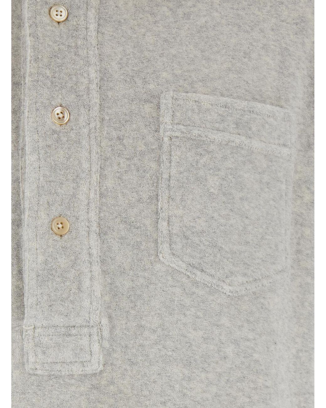 Tom Ford White Towelling Polo Shirt for men