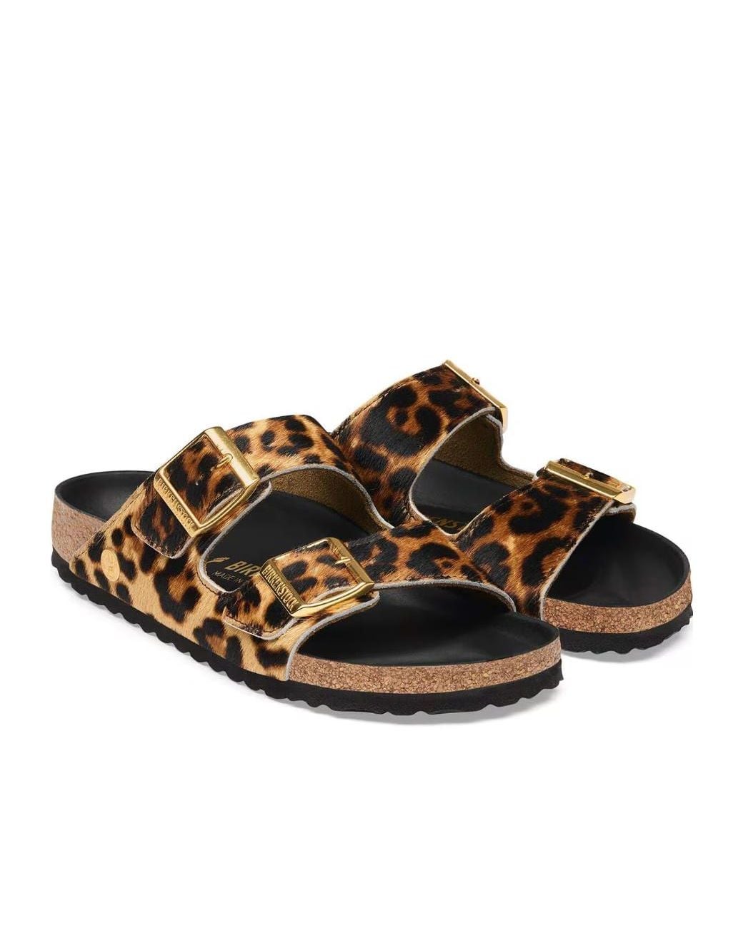 Birkenstock Brown Arizona Leopard-Print Sandals