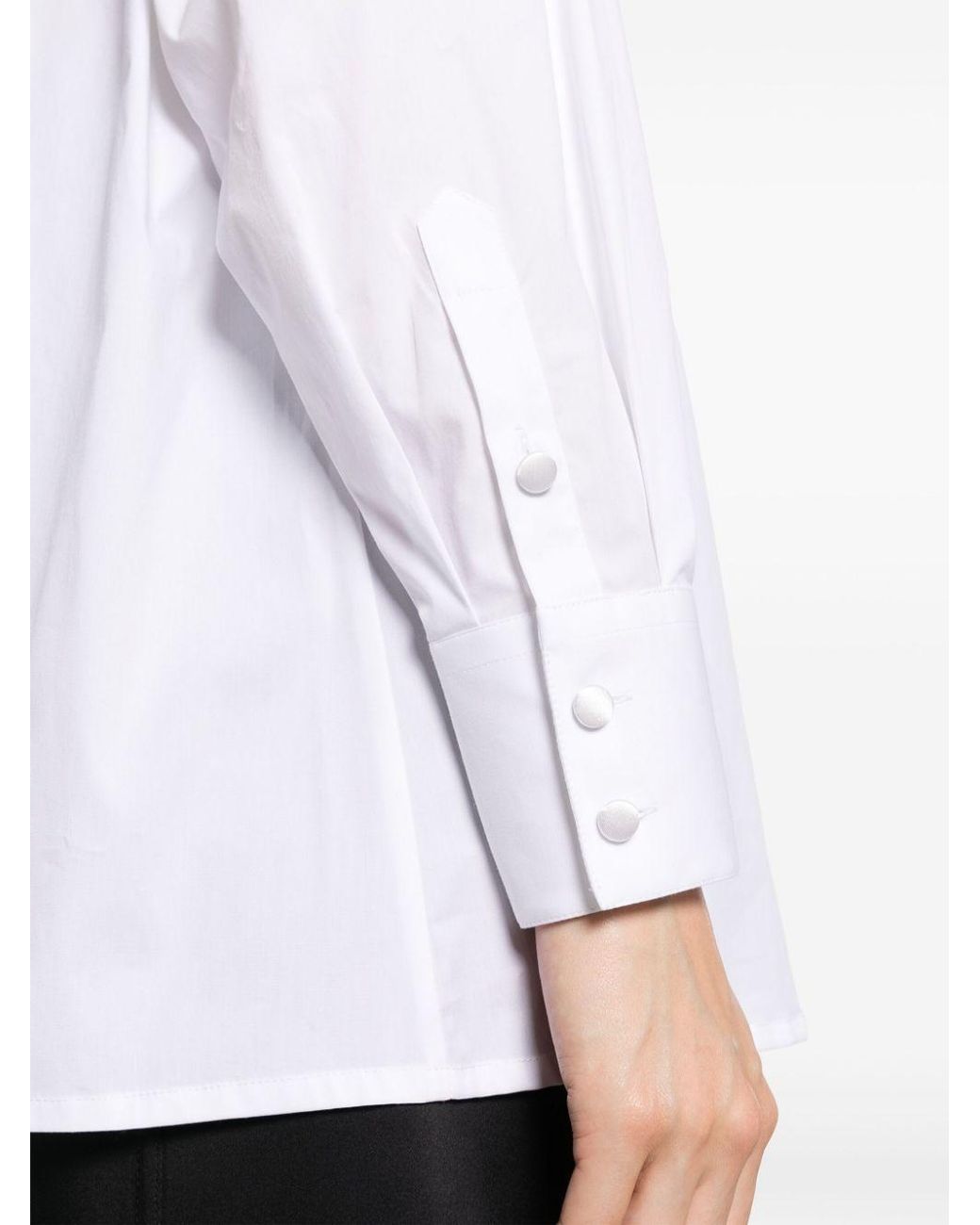 Dolce & Gabbana White Buttoned Long-Sleeved Shirt