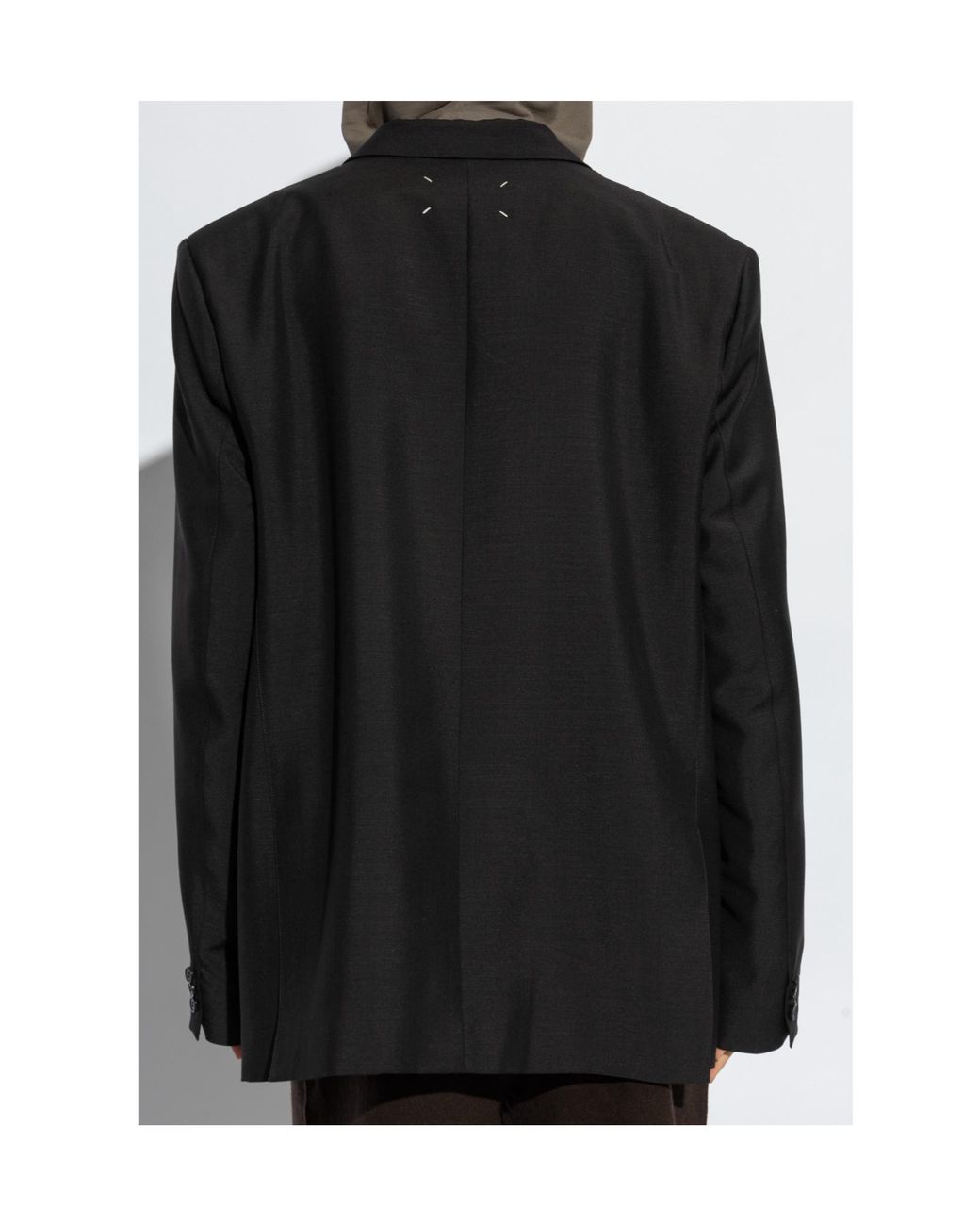 Maison Margiela Black Buttoned Open Blazer for men