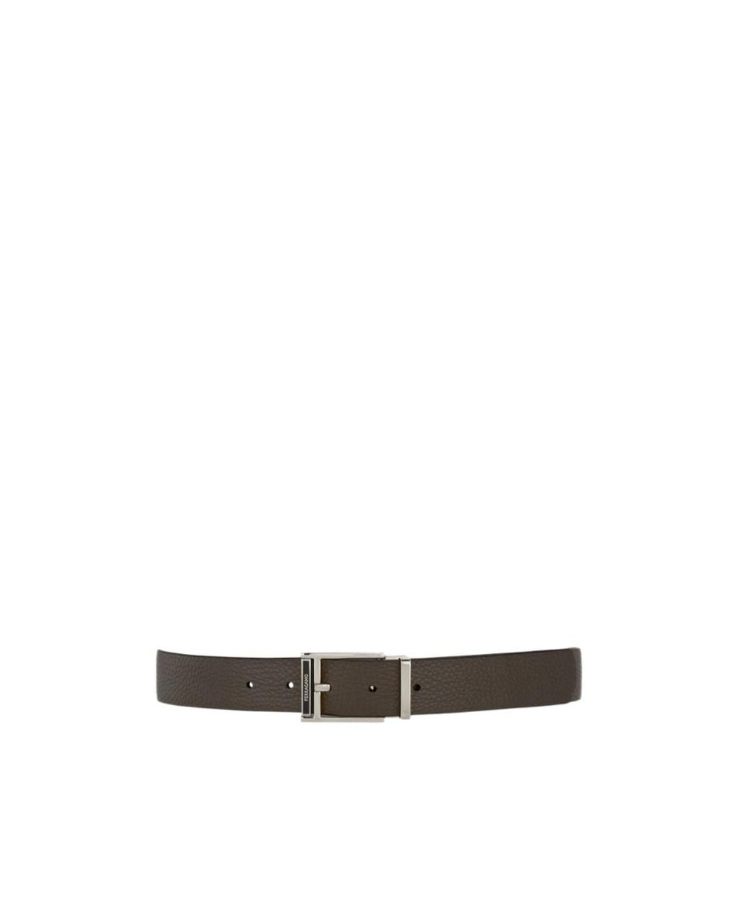 Ferragamo White Reversible And Adjustable Belt for men