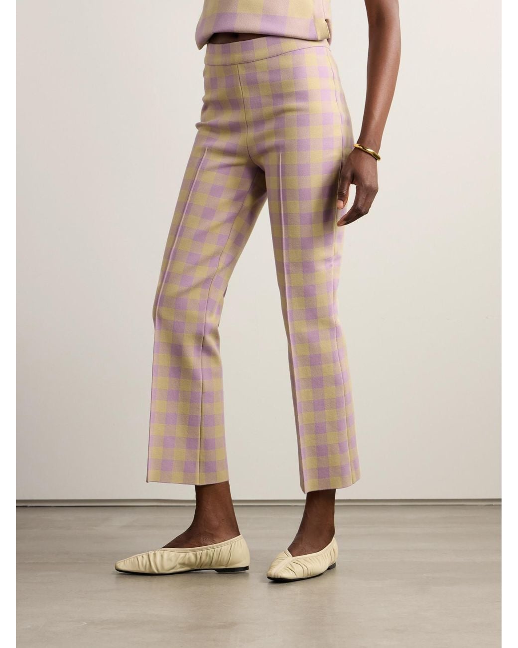High Sport Pink Comfortable Cropped Trousers