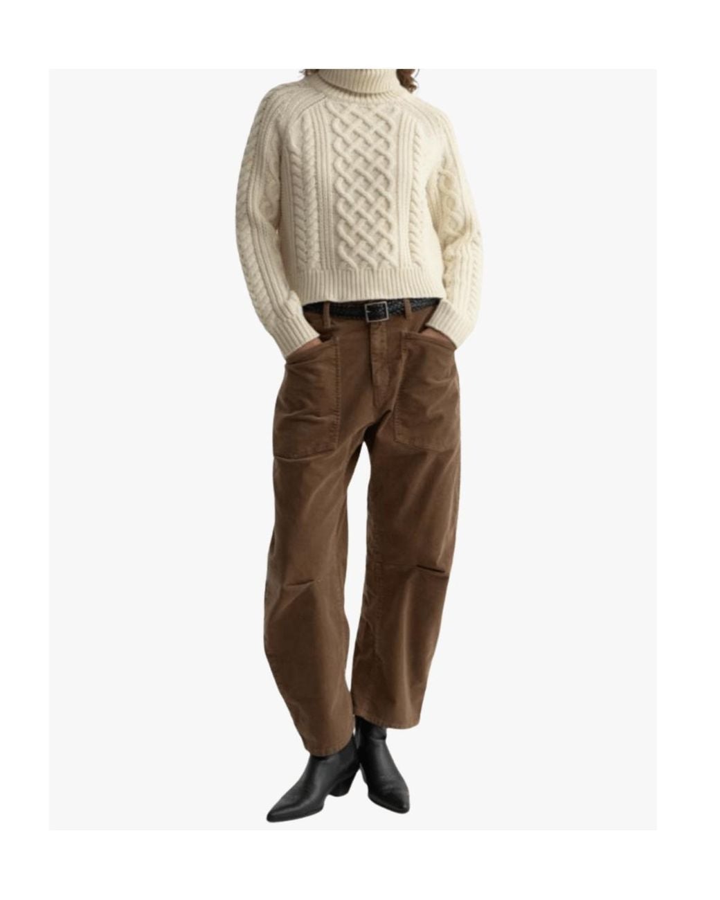 Nili Lotan Natural Wide-Leg Casual Trousers