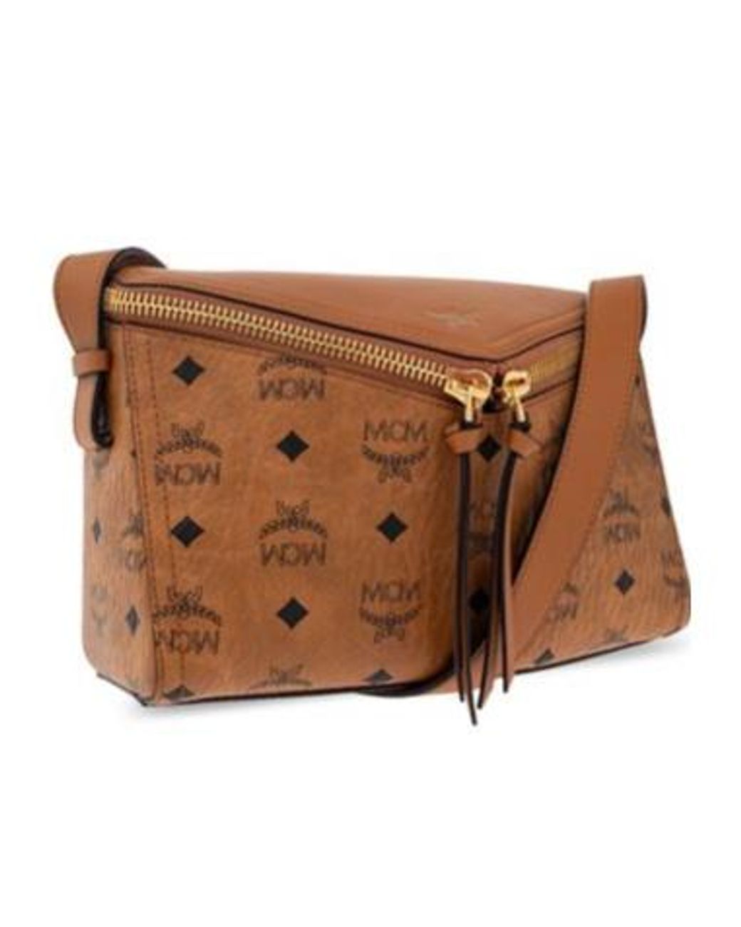 MCM Brown Diamant 3D Shoulder Bag
