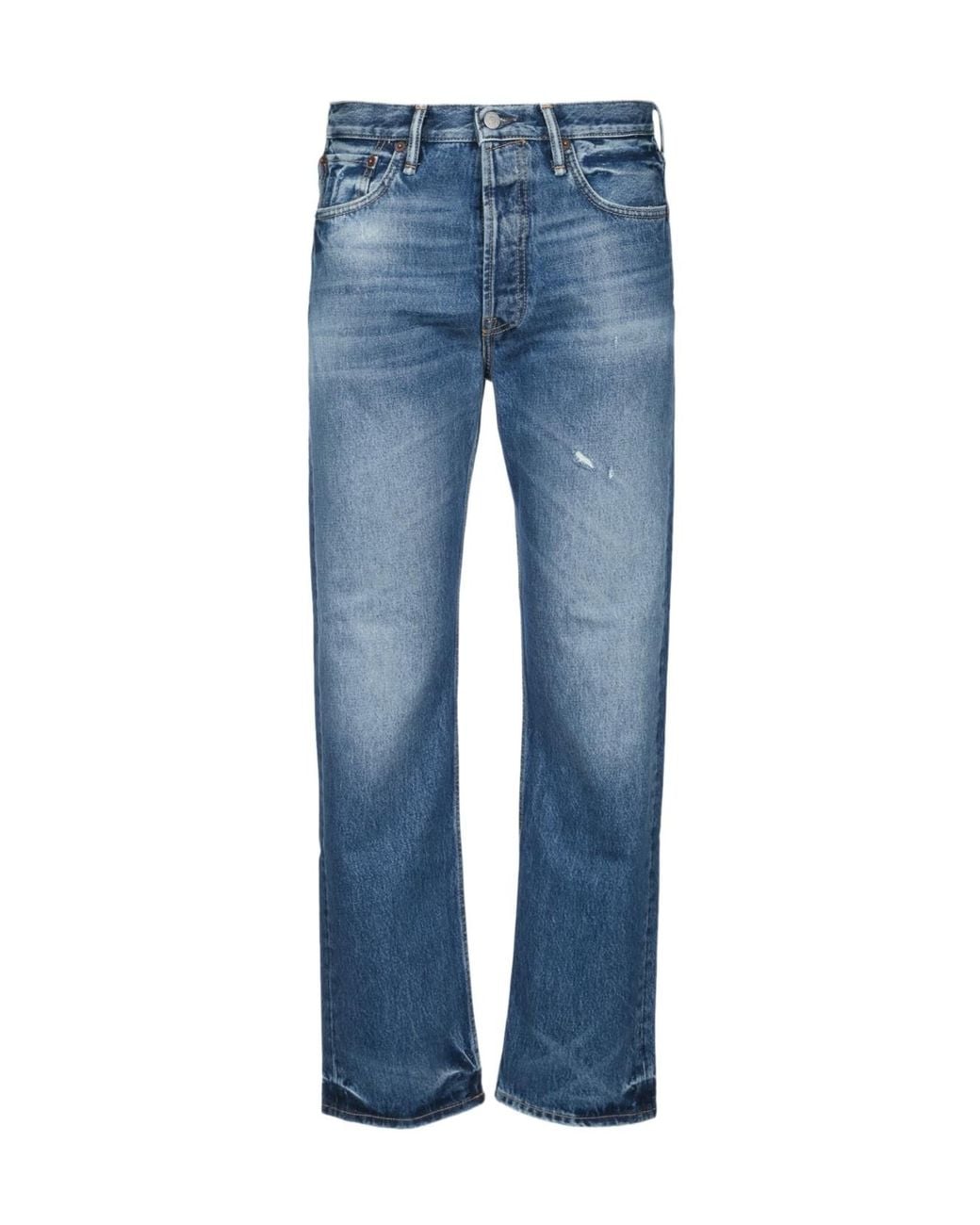 Acne Blue Belt Loop Jeans for men