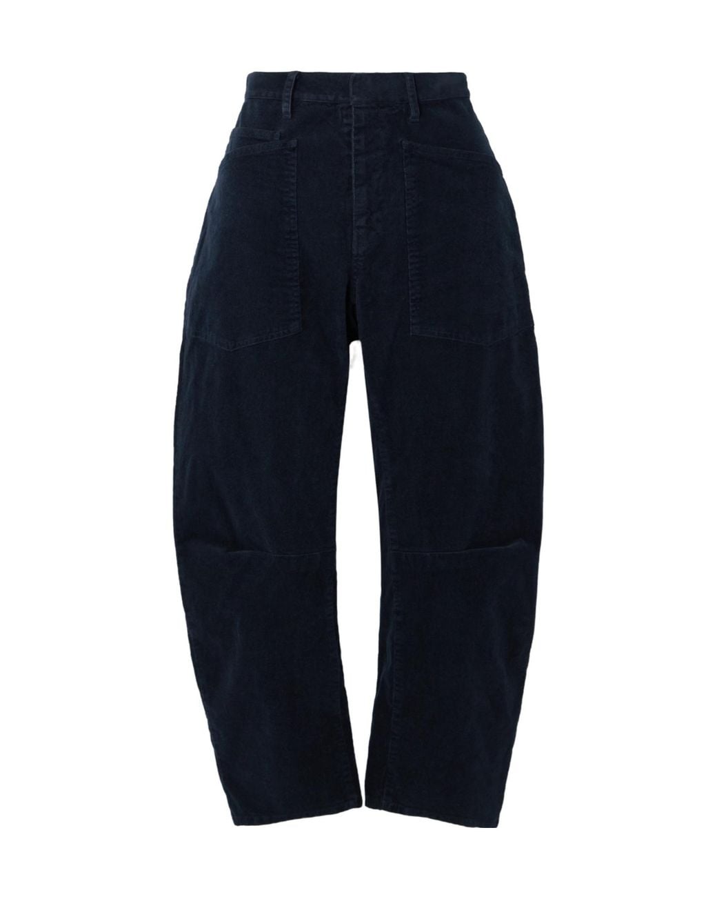 Nili Lotan Blue Shon Cotton-Blend Corduroy Tapered Pants