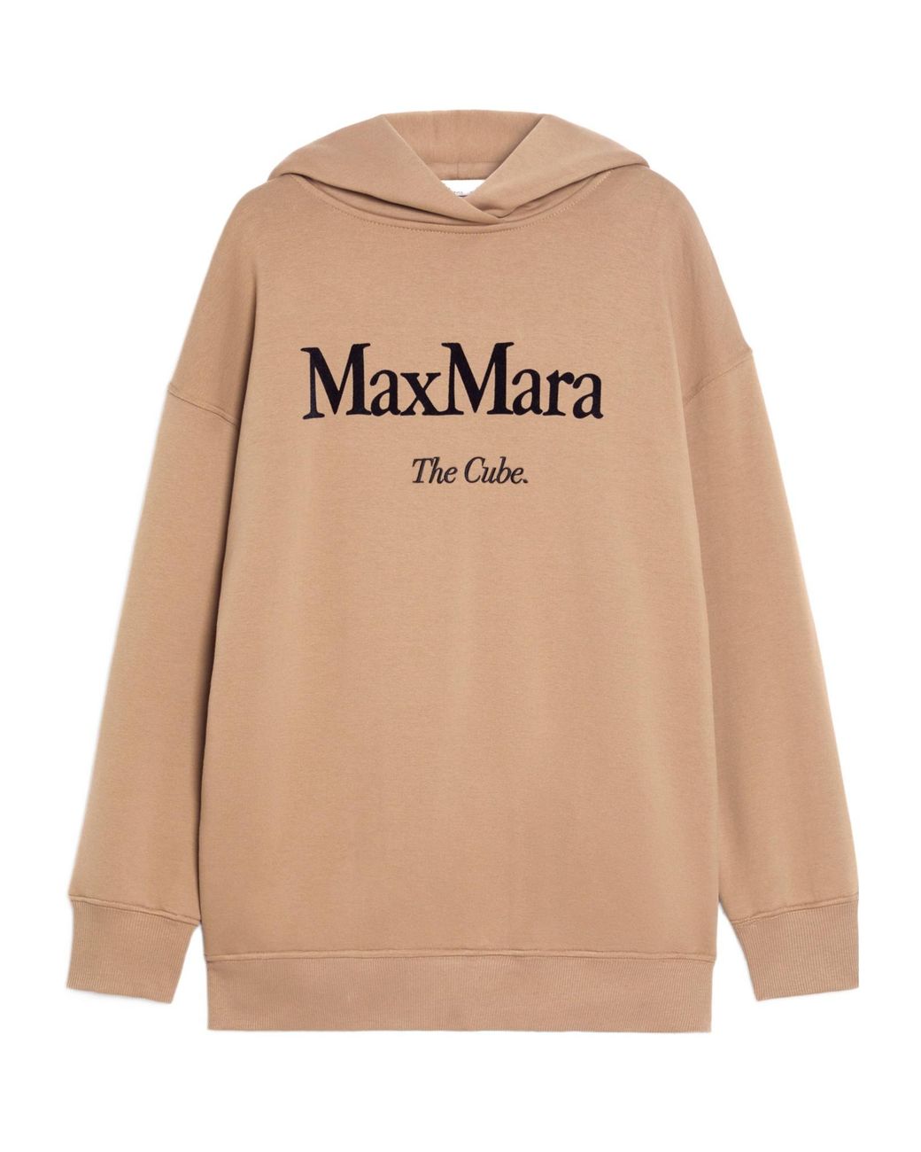 Max Mara Natural 'S Felpa Logo Detailed Long-Sleeved Hoodie