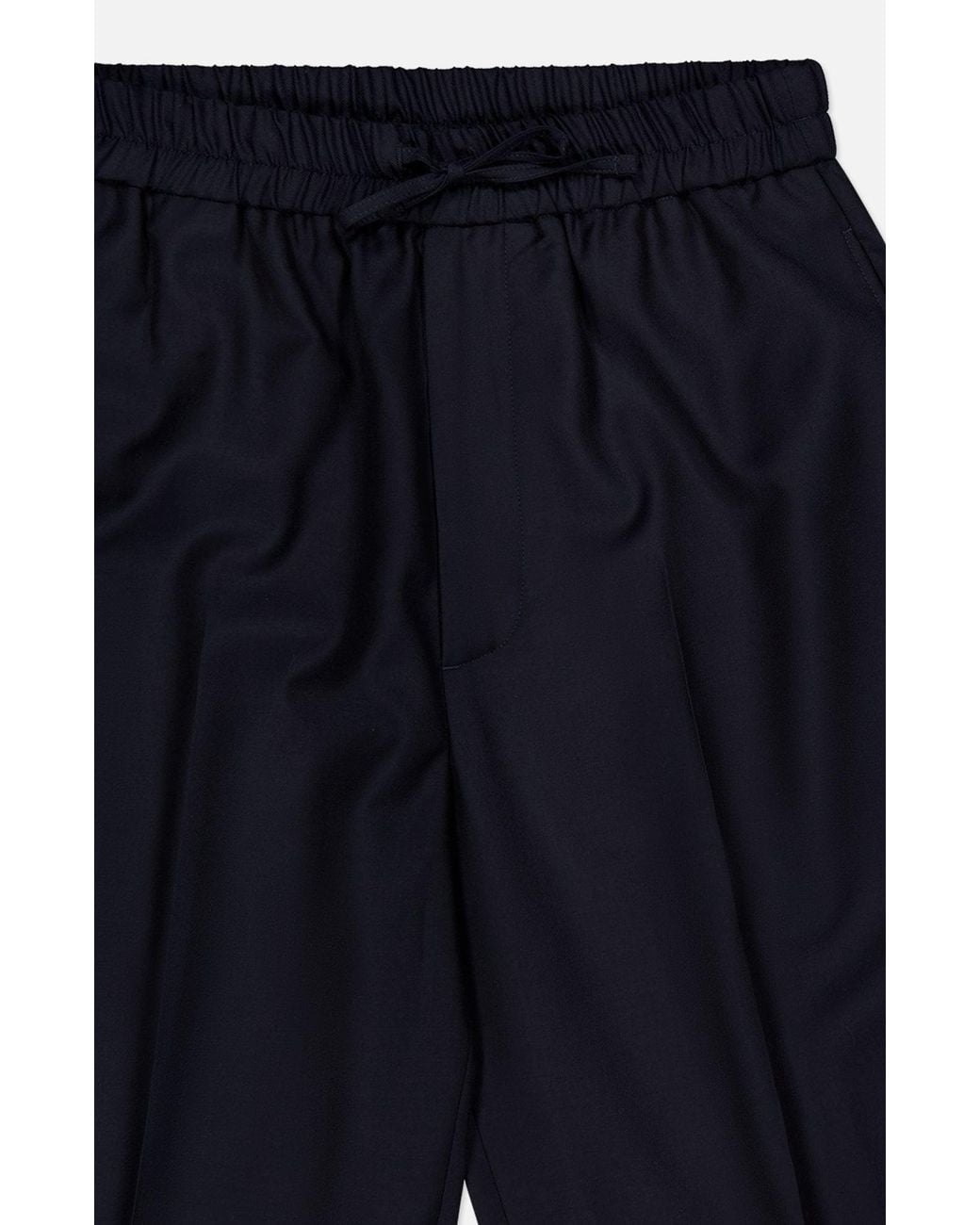 Officine Generale Blue Drawstring Casual Pants for men