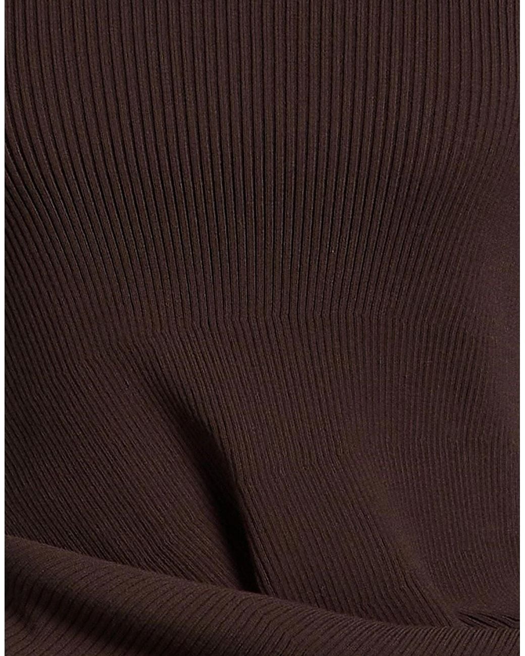 Rick Owens Brown Solid Ribbed Knit