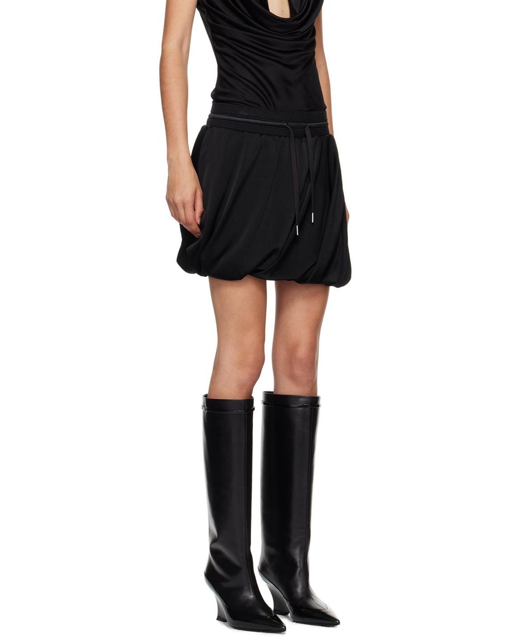 Helmut Lang Black Bubble Skirt