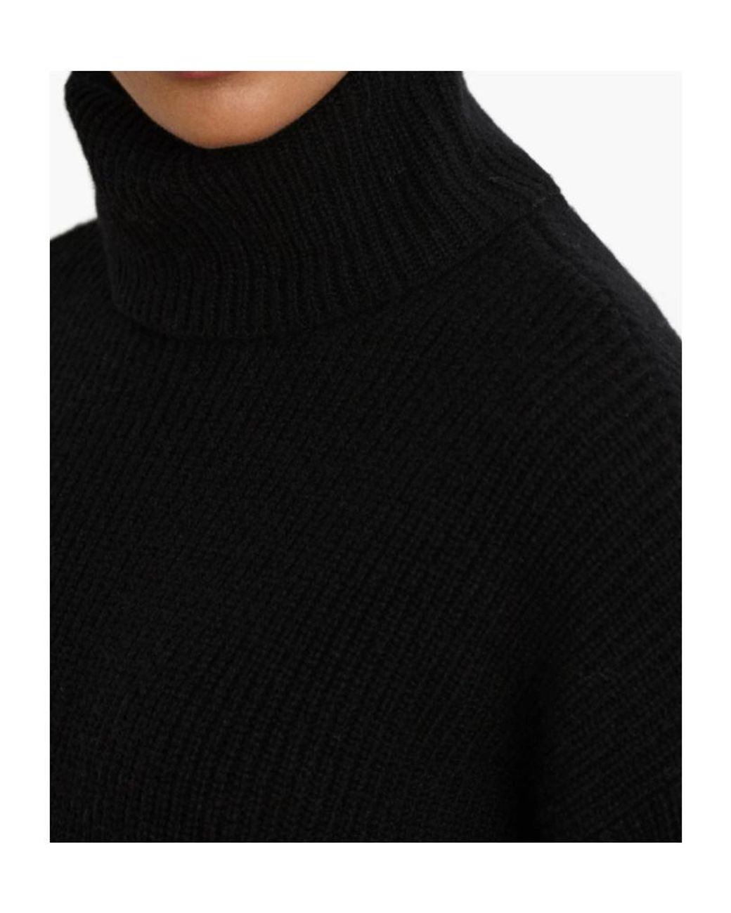 Ralph Lauren Black Turtleneck Cocoon Mini Dress