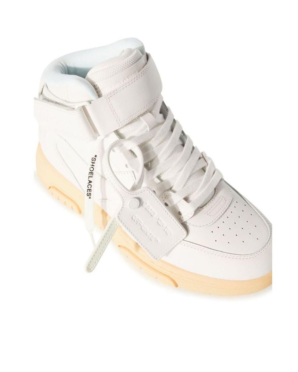 Off-White c/o Virgil Abloh White Out Of Office Mid-Top Sneakers
