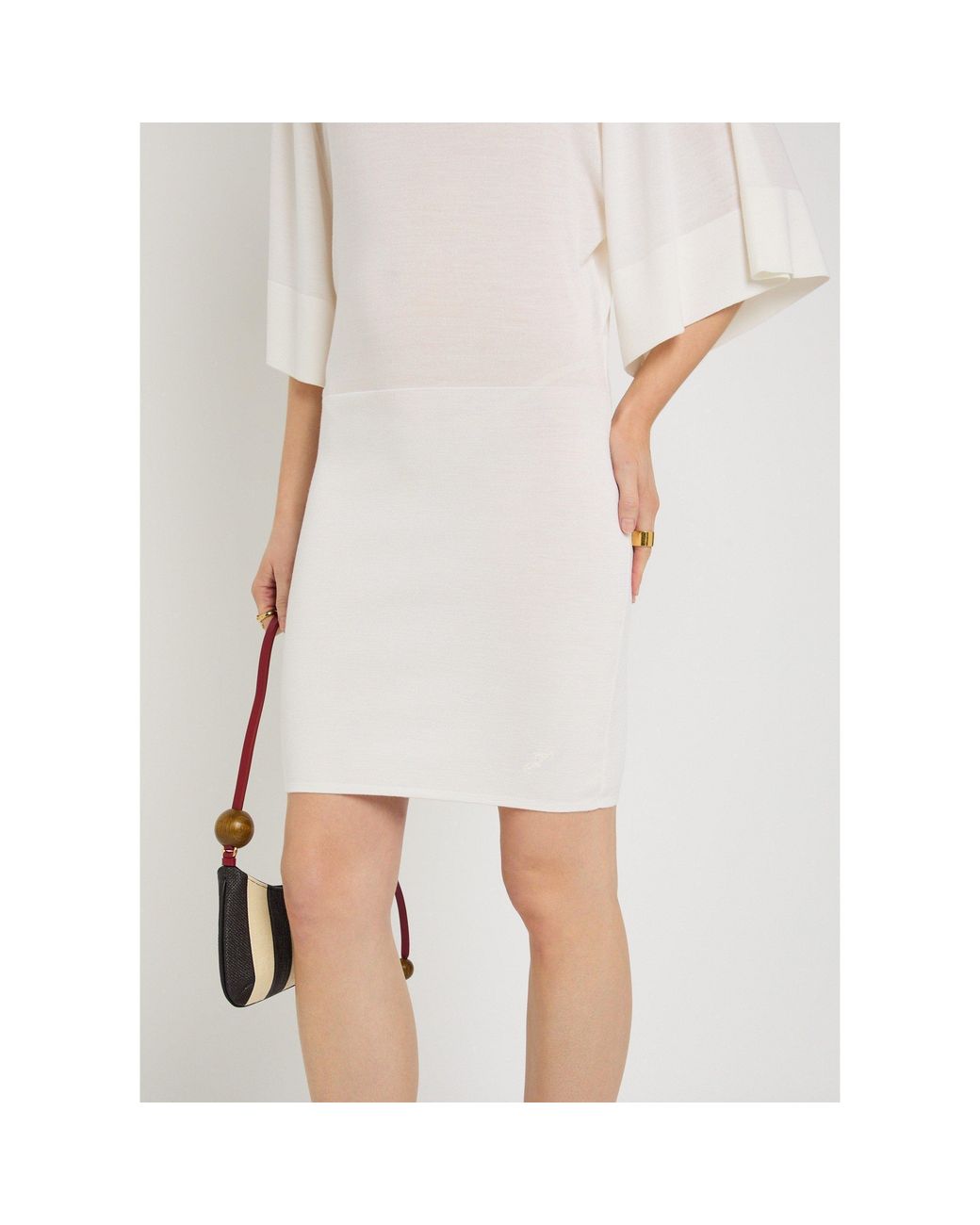 Jacquemus White Silk Dress
