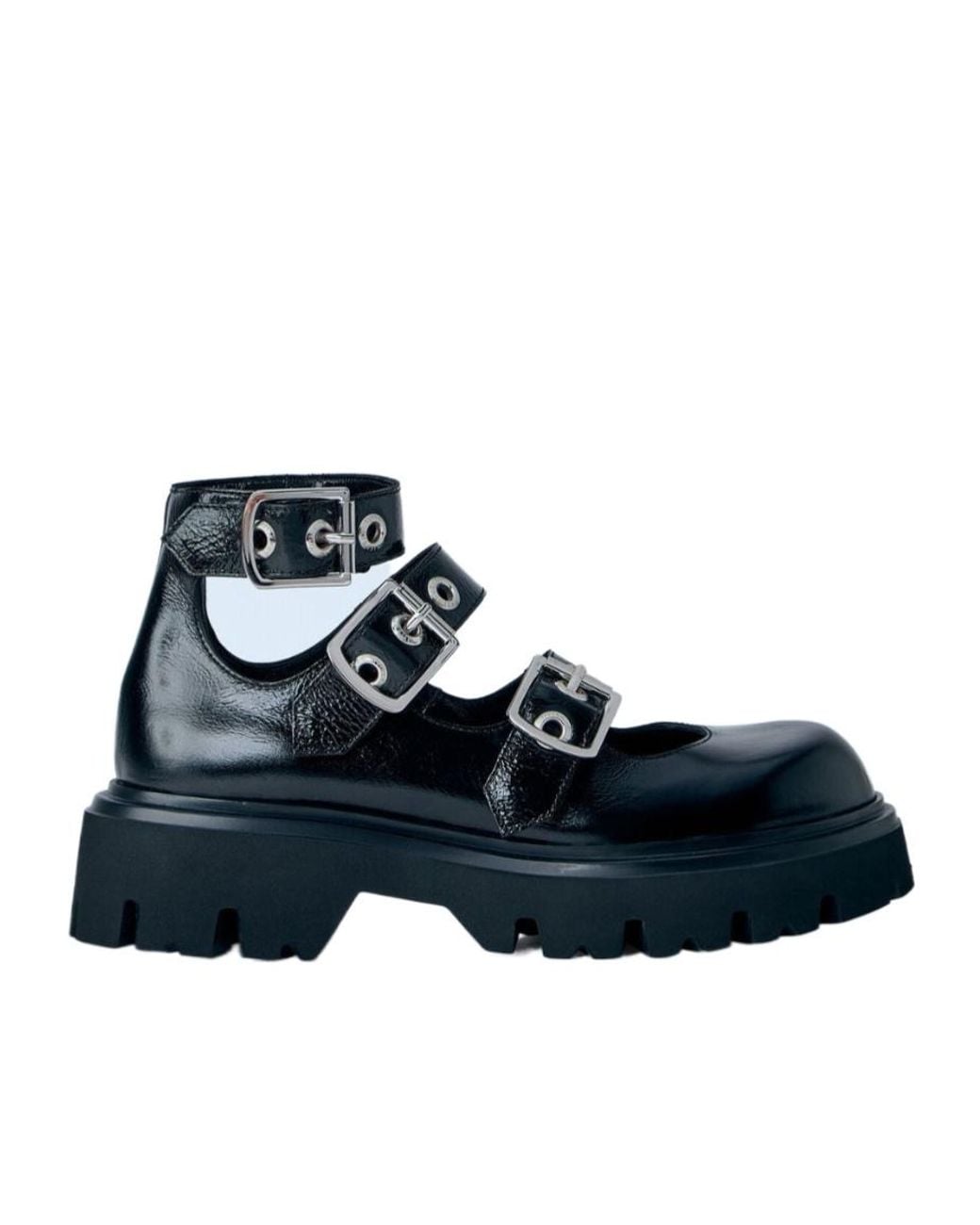 Vivienne Westwood Blue Bacchus Triple-Buckle Boots