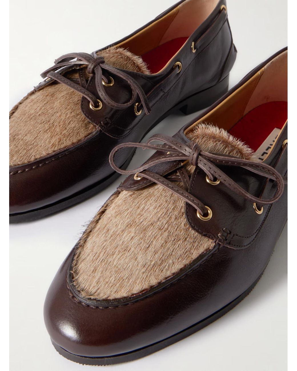Bally Brown Pinar Leather Boat Shoes