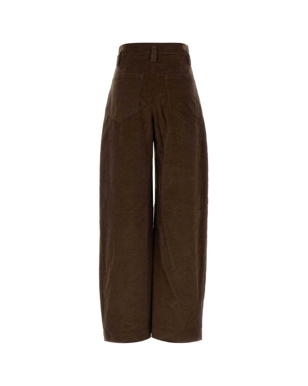 Brunello Cucinelli Brown Casual Trousers With Belt Loops