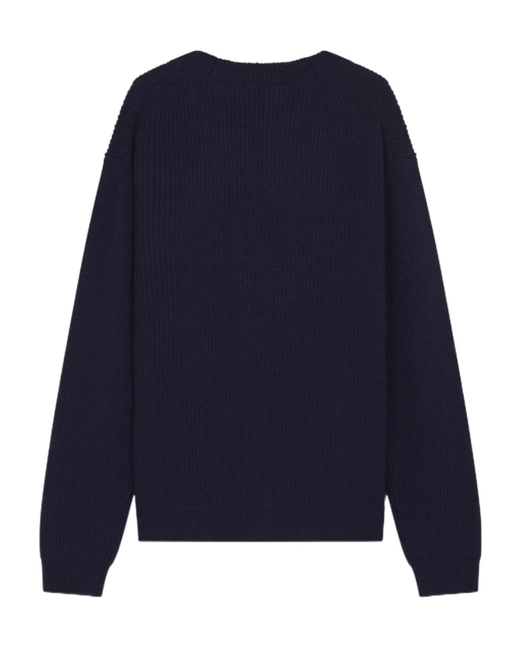 Maison Kitsuné Blue Maison Kitsuné Bold Fox Head Patch Knitted Cardigan for men