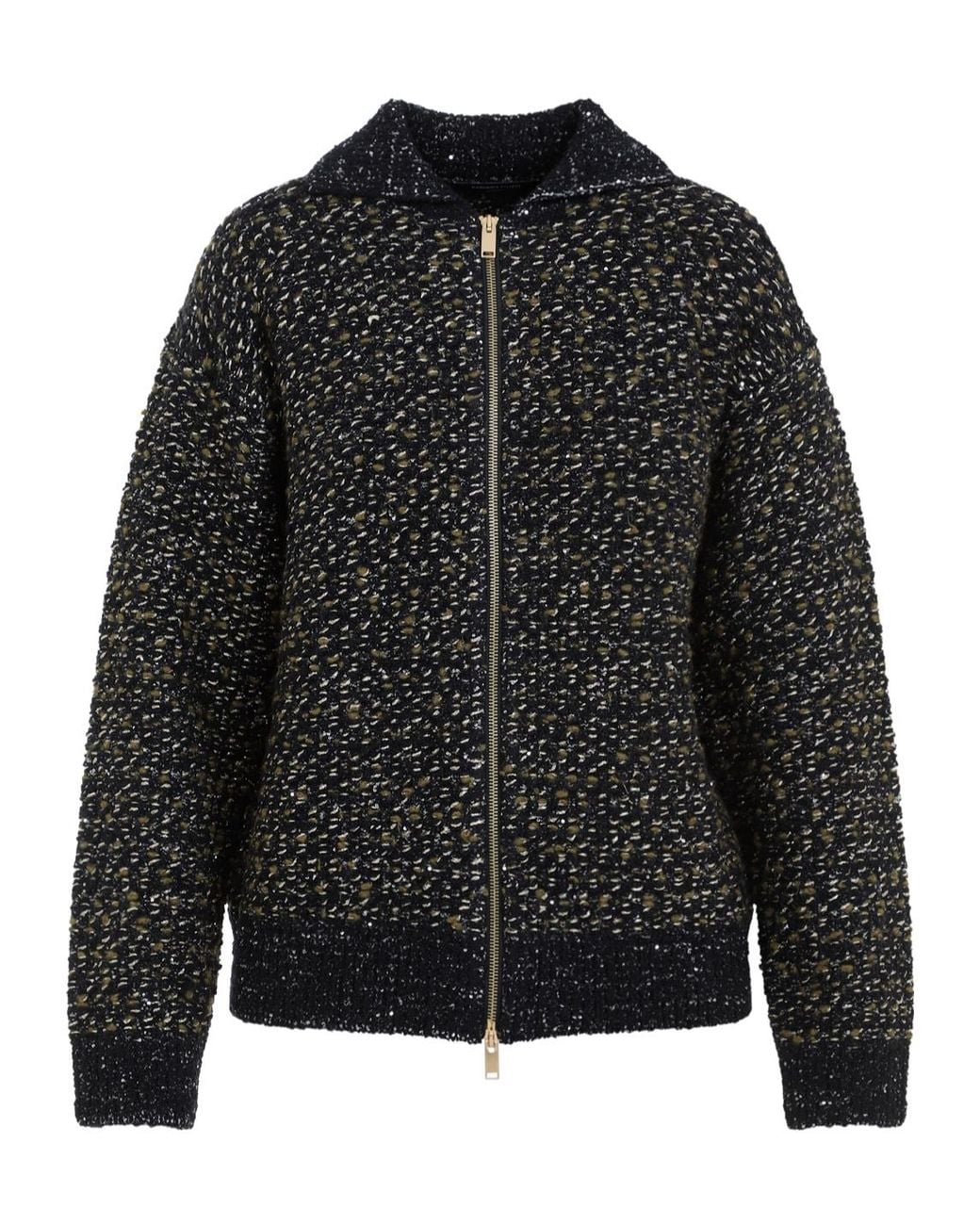 Fabiana Filippi Black Long-Sleeve Casual Jacket