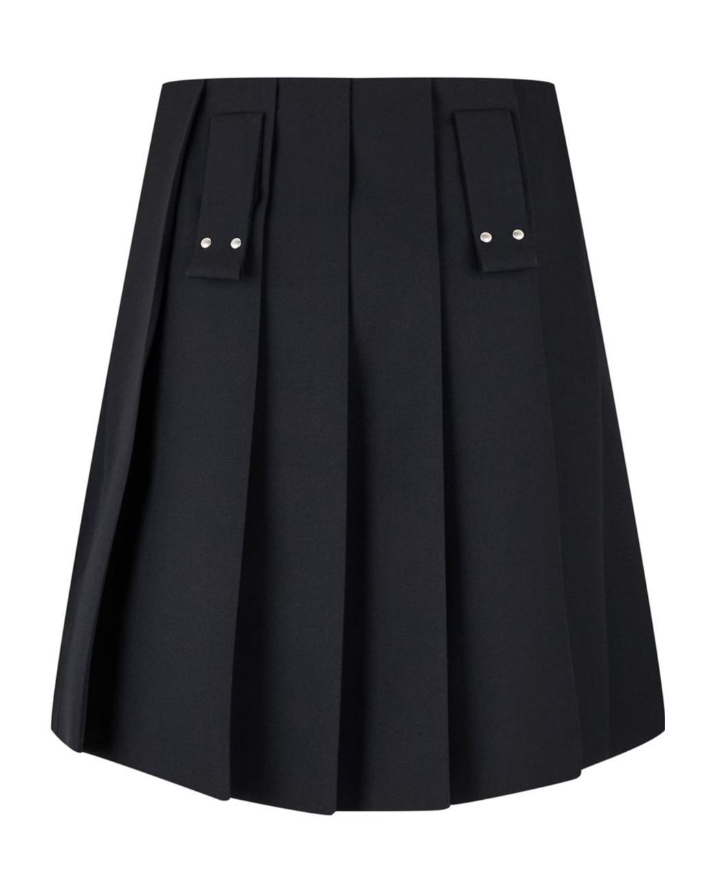 Prada Black Buckle Mini Skirt