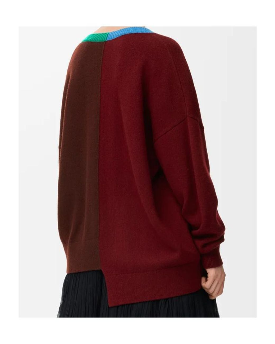 Loewe Red Asymmetric Sweater