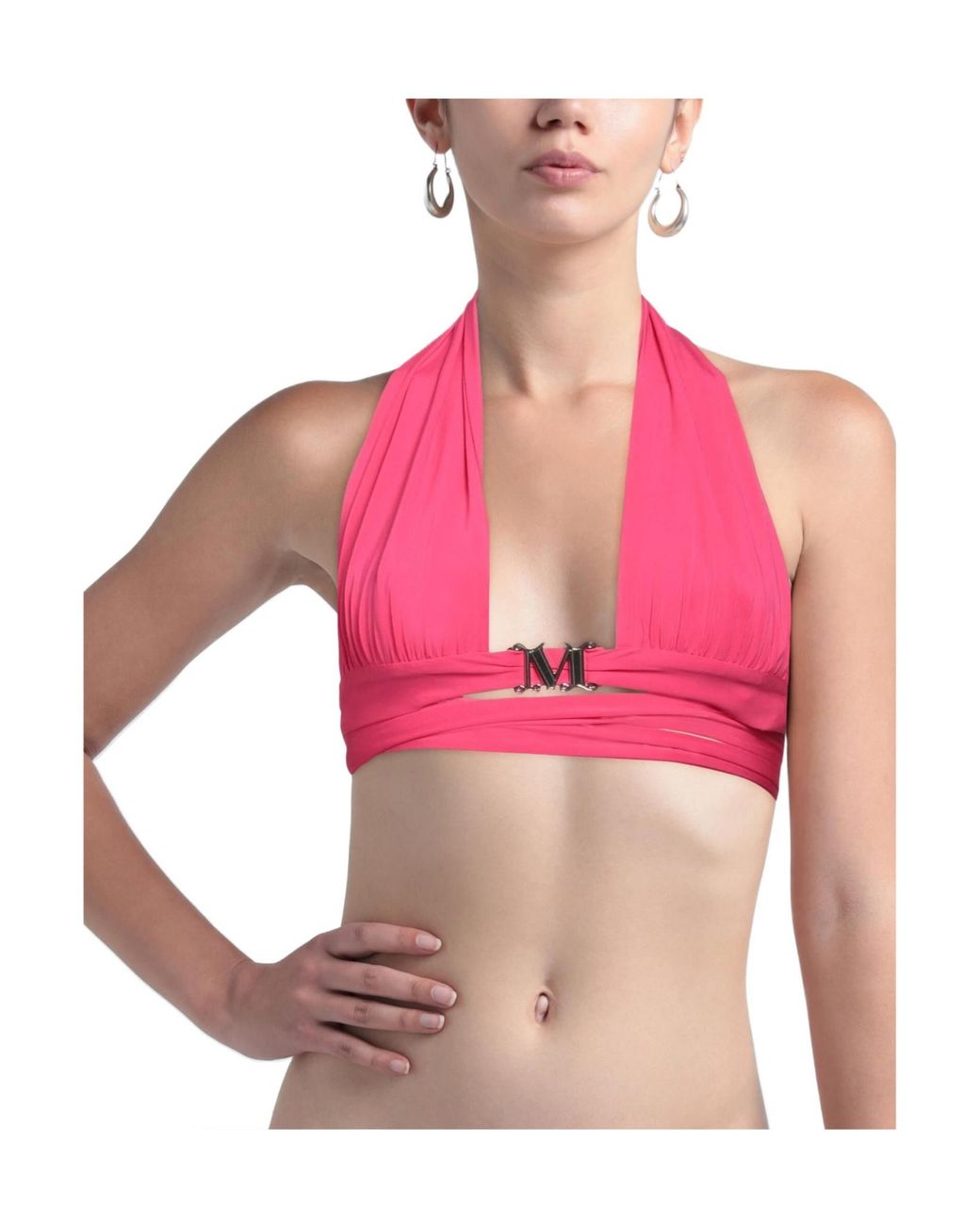 Max Mara Pink Plain Colour Bikinis