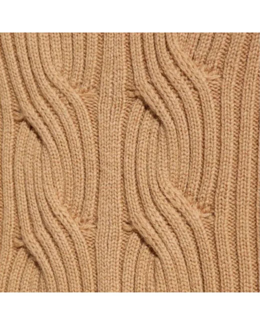 Max Mara Brown Alcazar Turtleneck Knitted Jumper