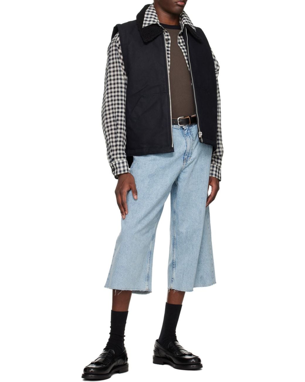 Our Legacy Black Fringed Loafers for men