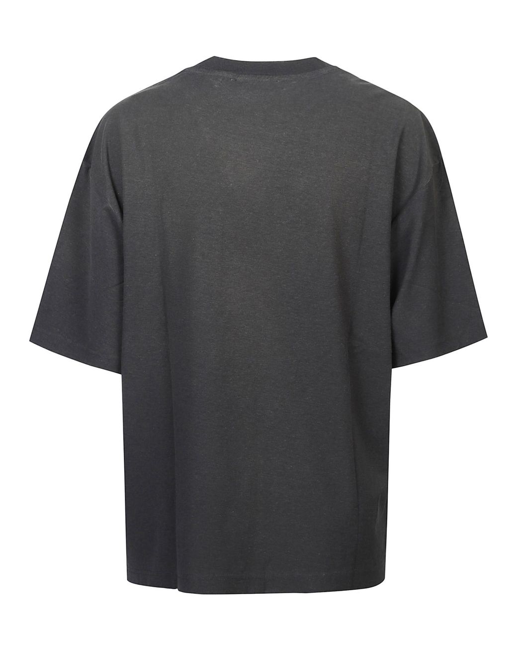 Acne Black Logo-Printed Crewneck T-Shirt for men