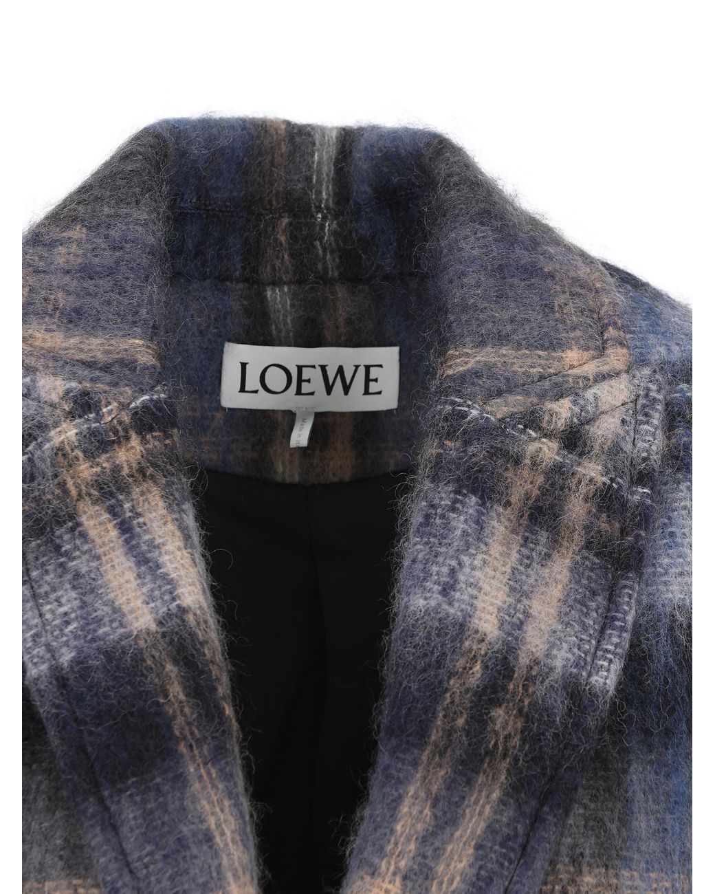 Loewe Blue Relaxed Fit Coat