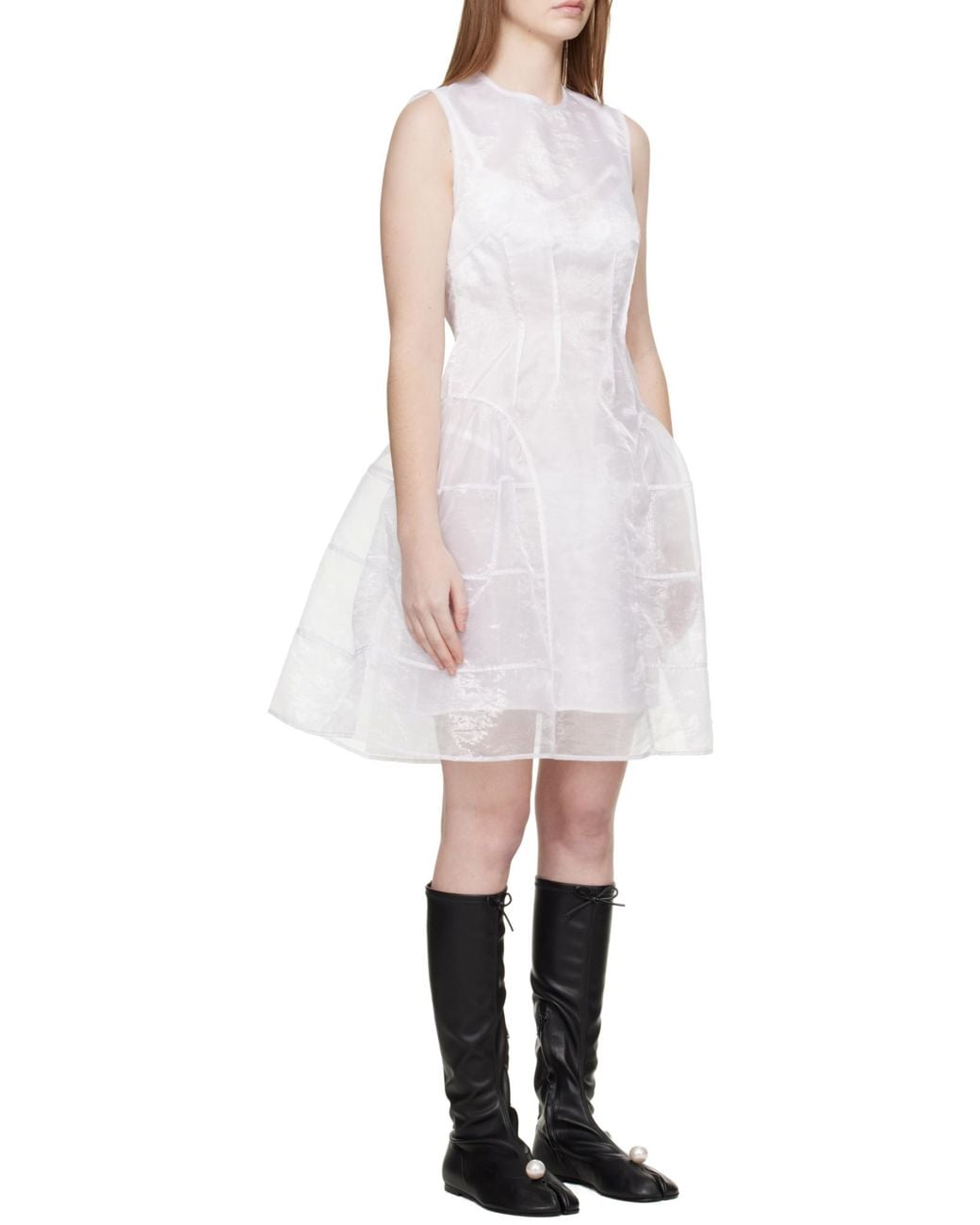 CECILIE BAHNSEN White Abigail Dress