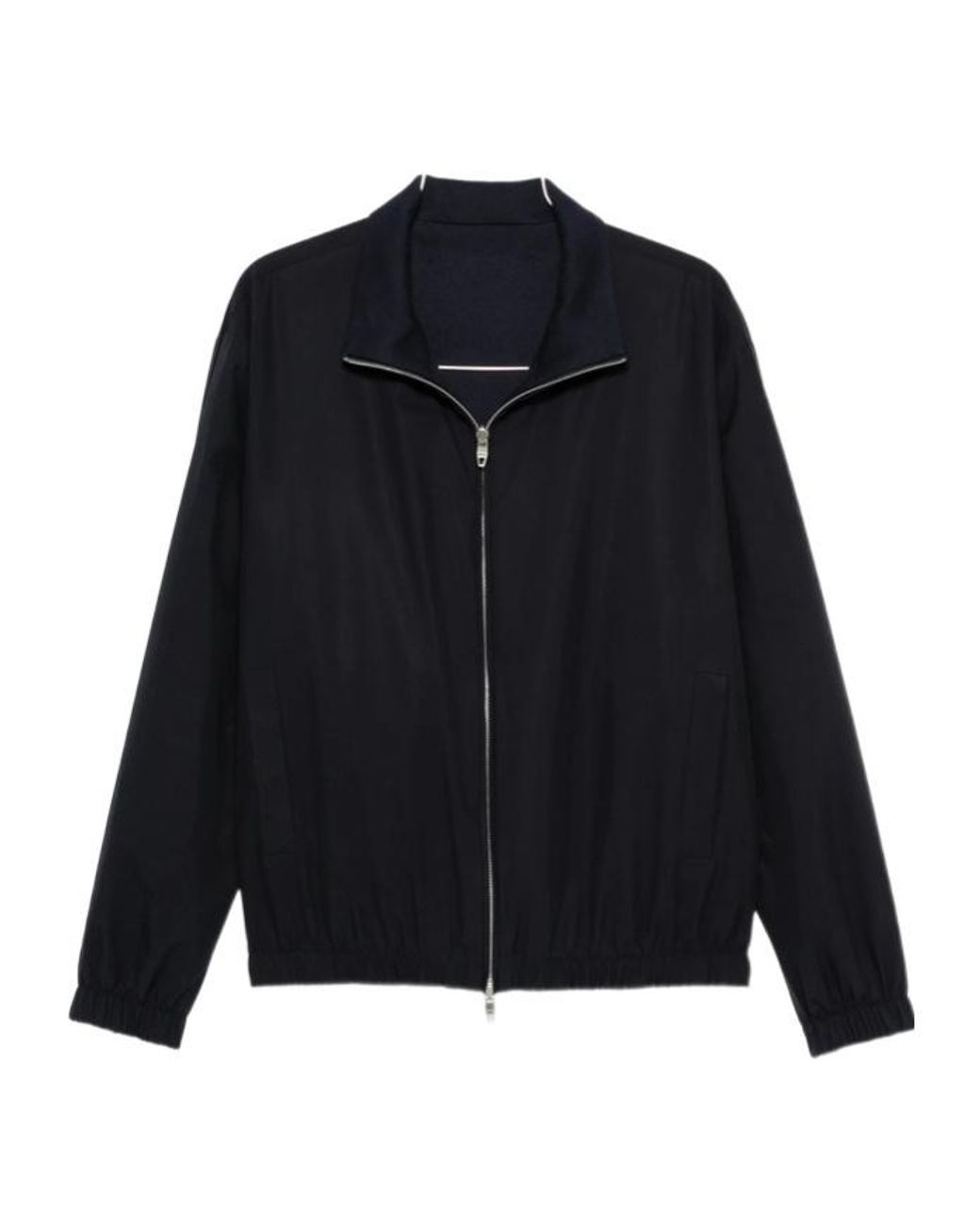 Umit Benan Blue Long-Sleeve Casual Jacket for men