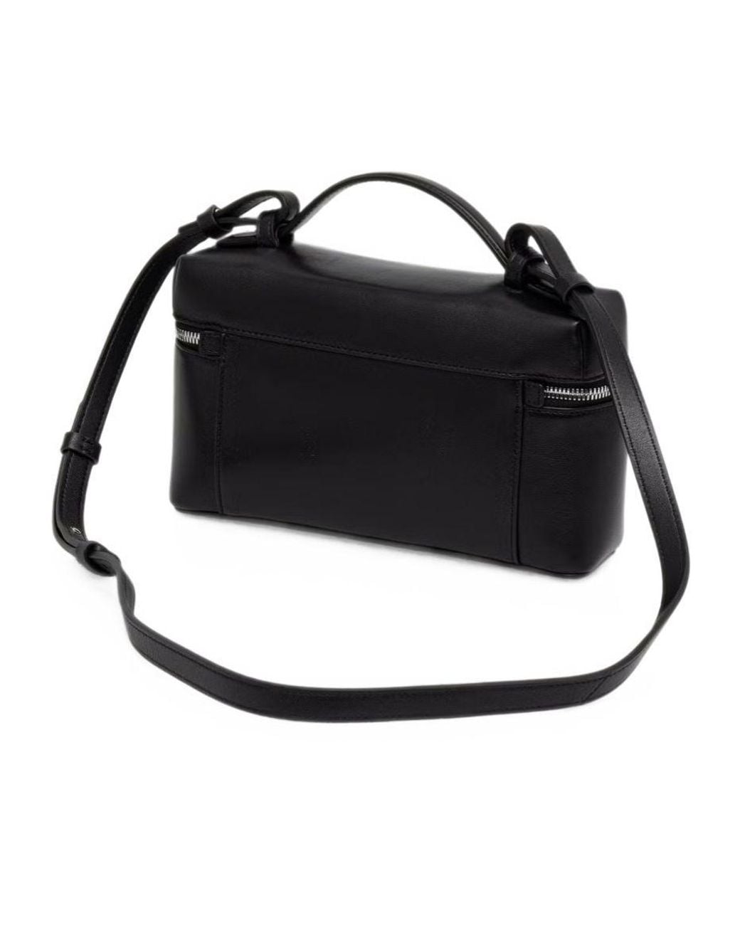 Emporio Armani Black Logo-Print Crossbody Bag