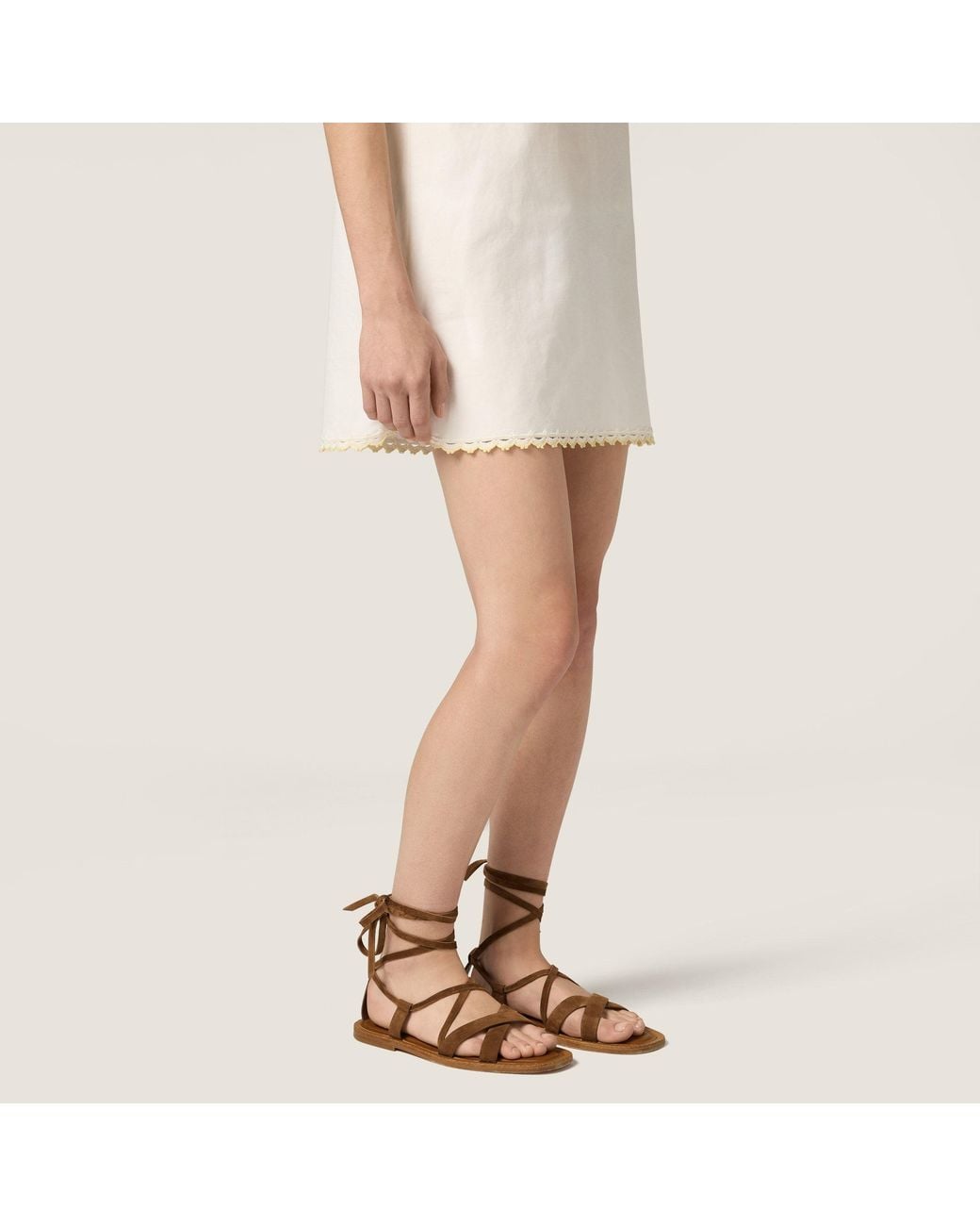 Miu Miu Brown Suede Sandals
