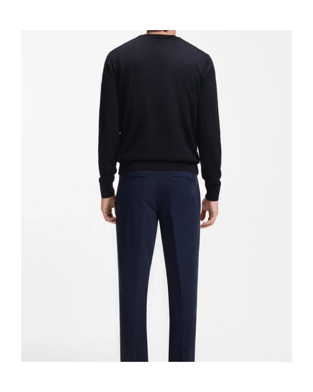 Boss Blue Boss Long-Sleeved Crewneck Jumper for men