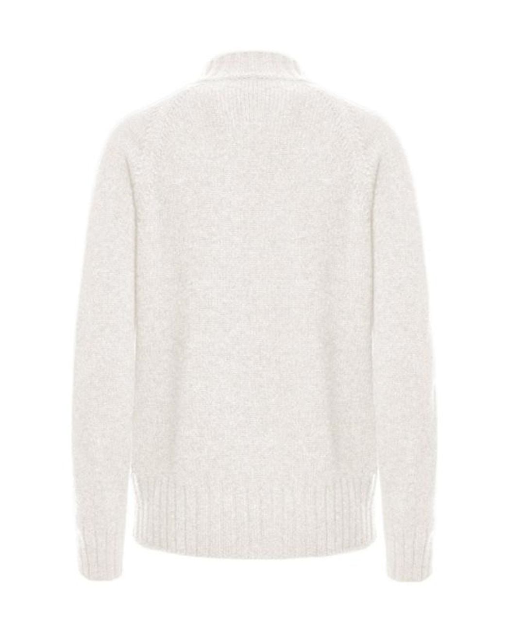 Malo White Zip Raglan Bomber