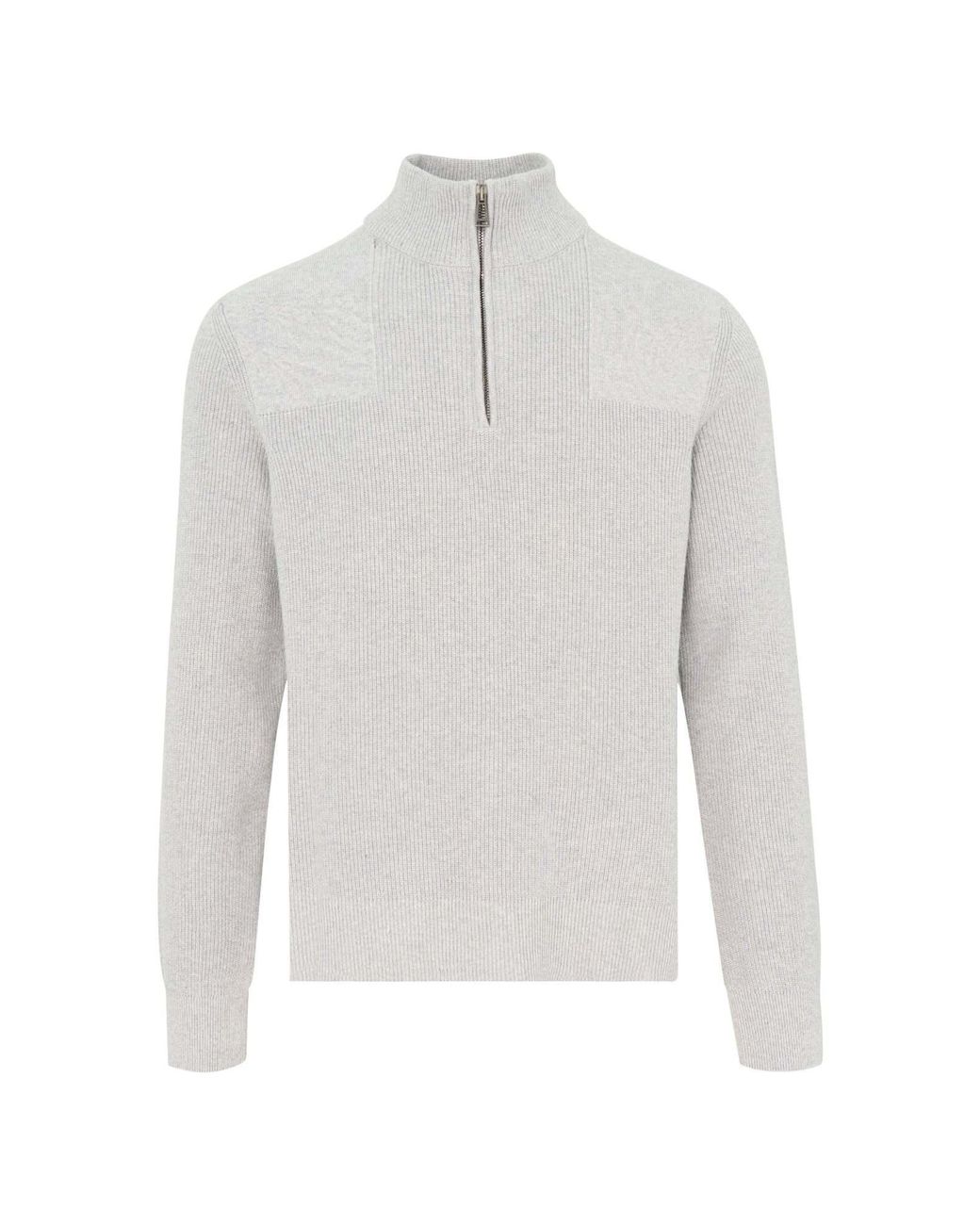 Belstaff White Long-Sleeved Knitwear for men