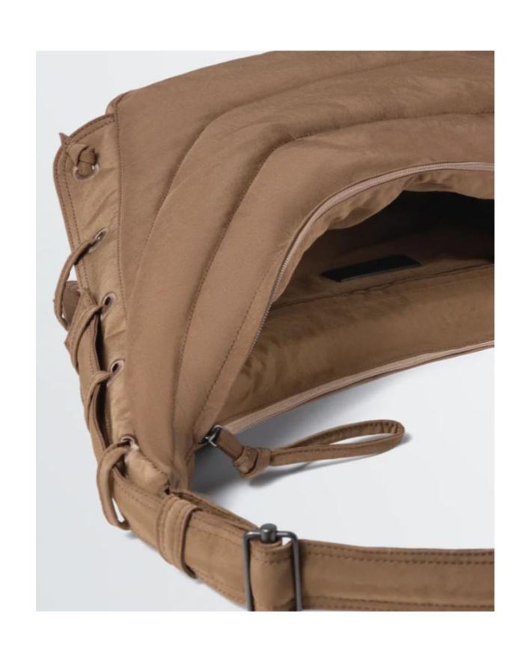 Lemaire Brown Medium Soft Game Quilted Tote Bag