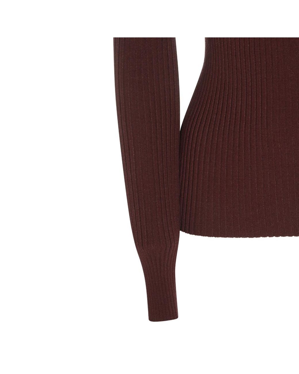 Courreges Purple Courrèges Logo Patch Ribbed Top
