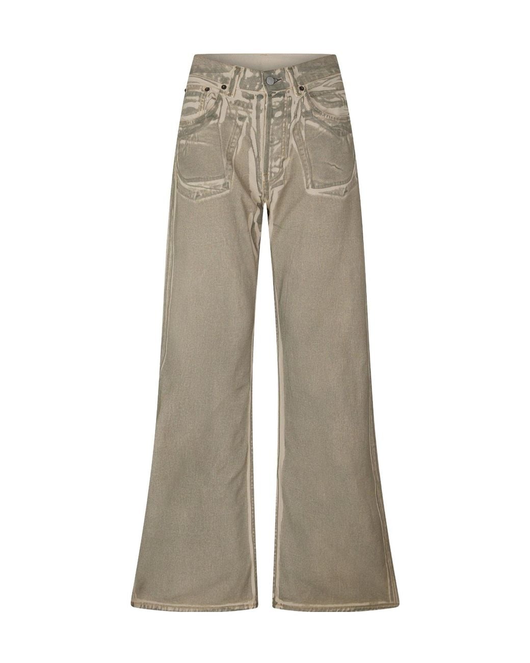 Acne Gray Wide Leg Jeans