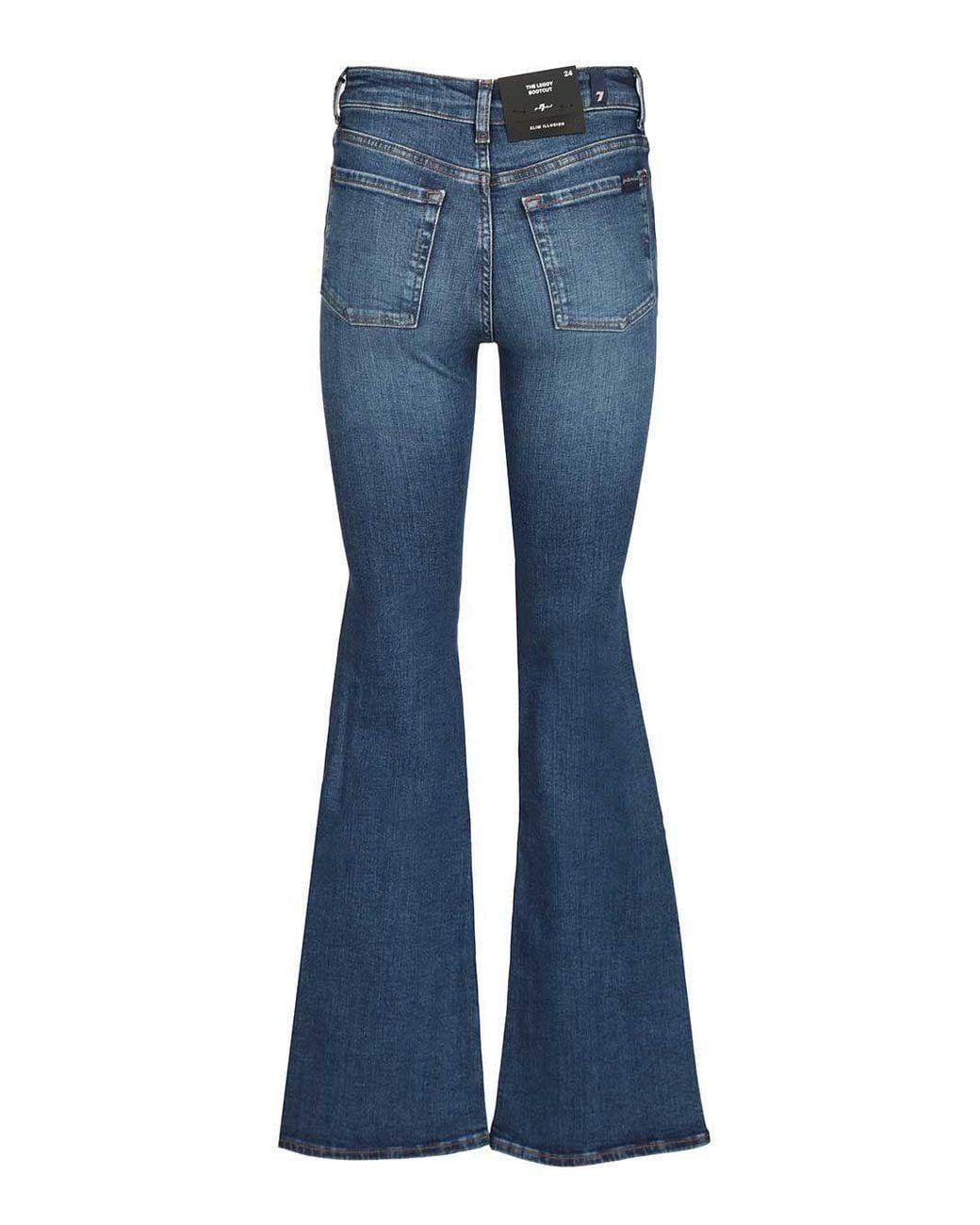 7 For All Mankind Blue Belt Loop Jeans