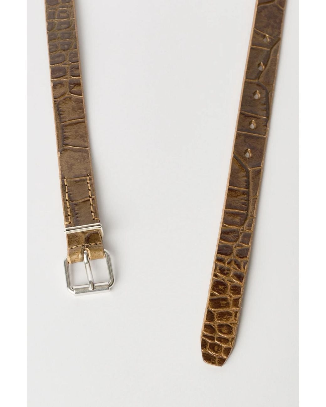 Our Legacy White Hook Belt for men