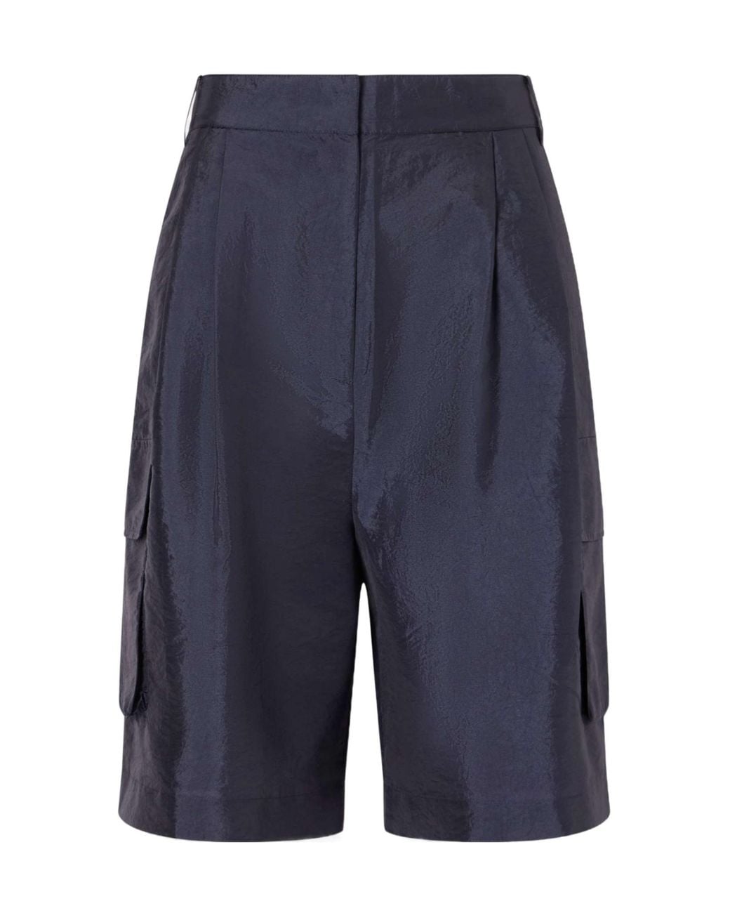 Tibi Blue Stella Cargo Shorts