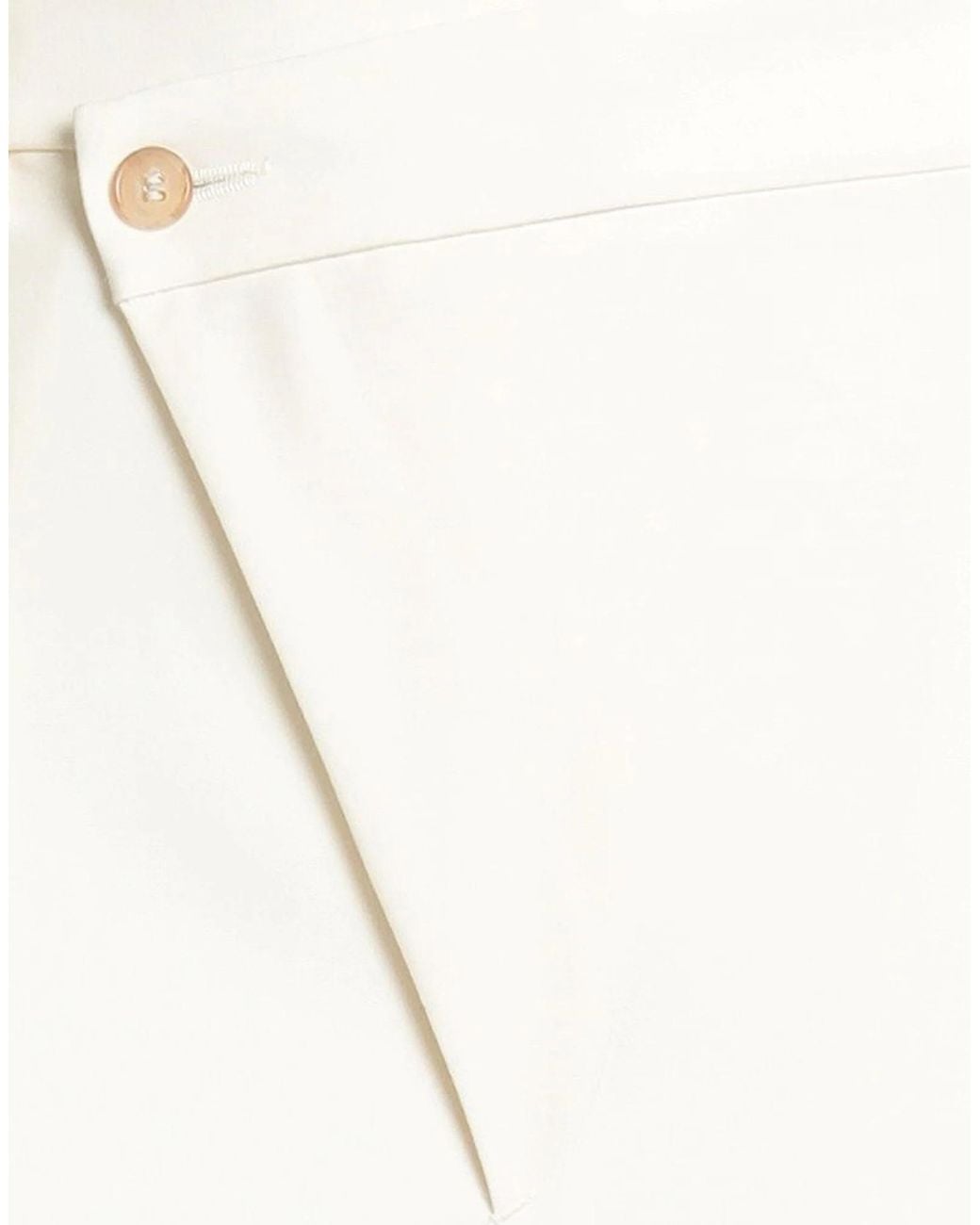 MM6 by Maison Margiela White Solid Color Loose Dress Pants