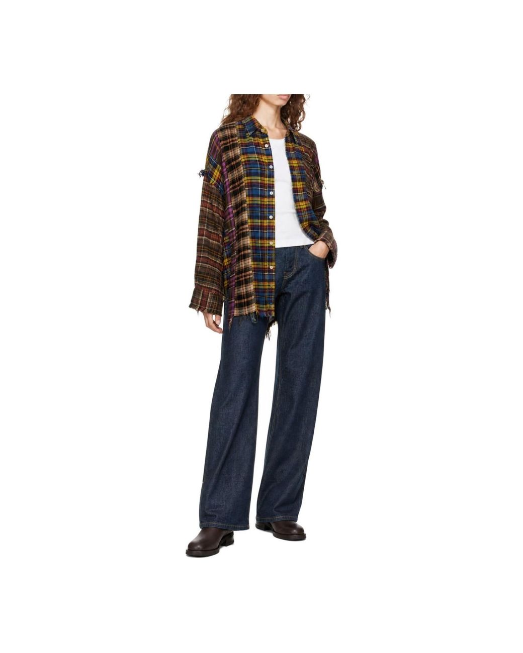 R13 Multicolor Patchwork Shirt