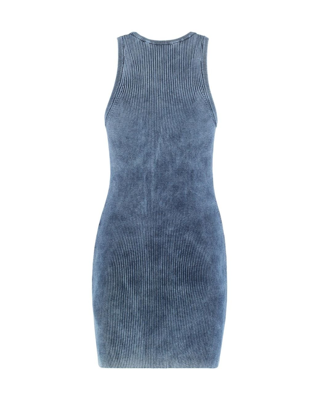 DIESEL Blue Sleeveless Crewneck Mini Dress